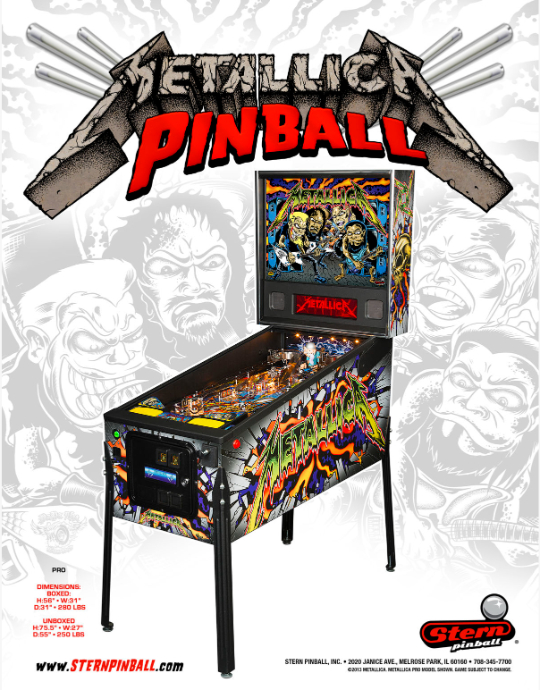 Metallica (Pro) Pinball machine emporium arcade bar