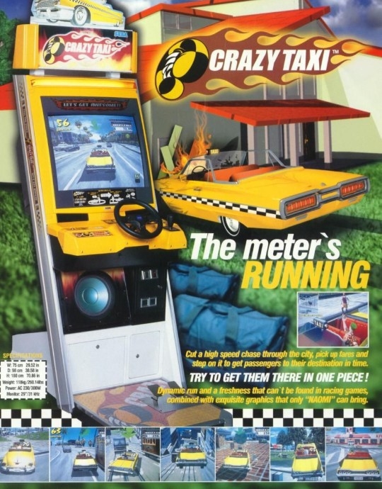 Crazy Taxi Video Game Emporium Arcade Bar