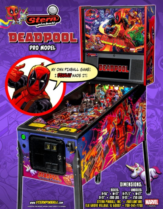 Deadpool Pinball Machine Emporium Arcade Bar