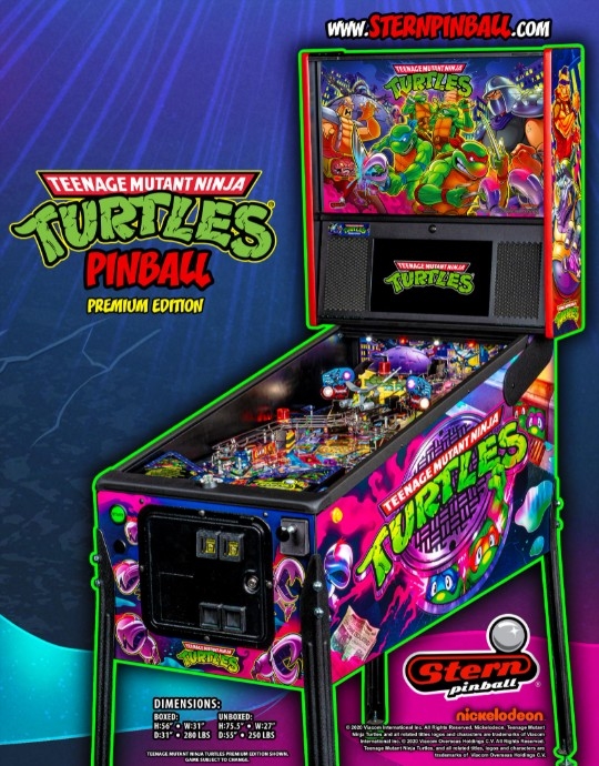TNMT Pinball Machine Emporium Arcade Bar