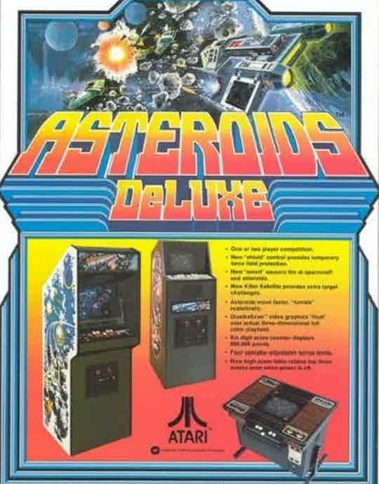 Asteroids Deluxe Emporium Arcade Bar