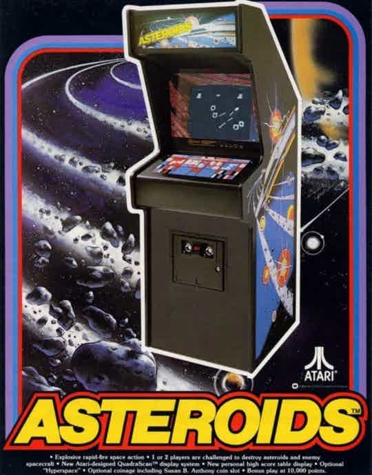Atari Asteroids Vector Arcade Classic emporium arcade bar