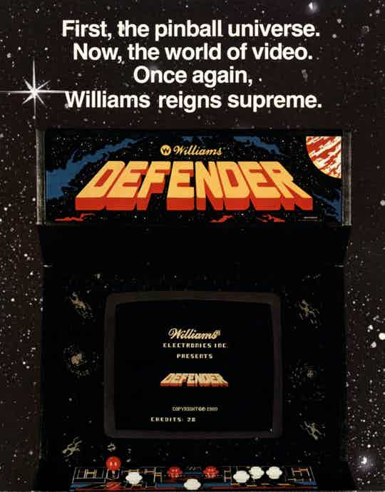 Defender Video Game emporium arcade bar