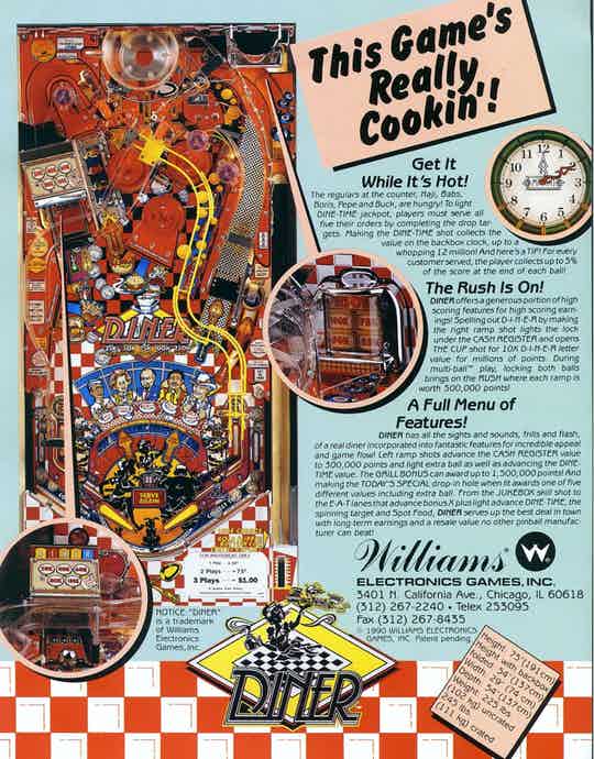Diner Pinball machine emporium arcade bar
