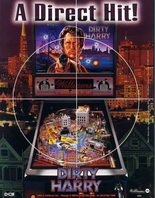 Dirty Harry Pinball machine emporium arcade bar