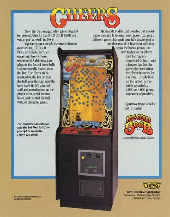 Ice Cold Beer Video Game emporium arcade bar
