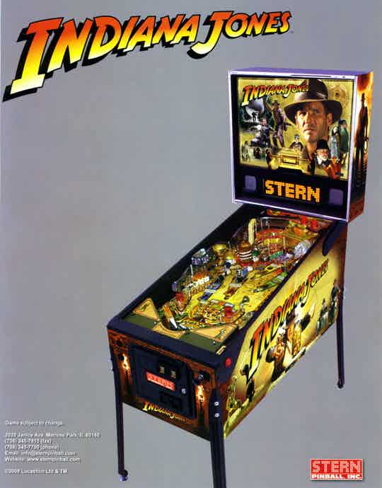 Indiana Jones Pinball machine emporium arcade bar