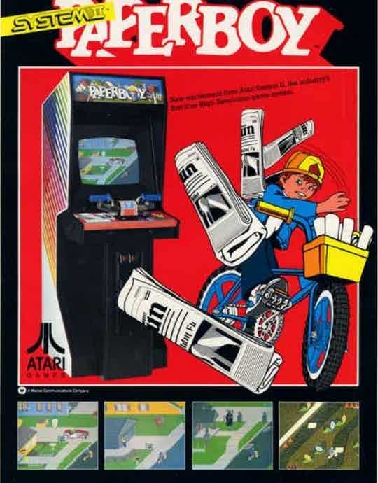 Paper Boy Video Game emporium arcade bar