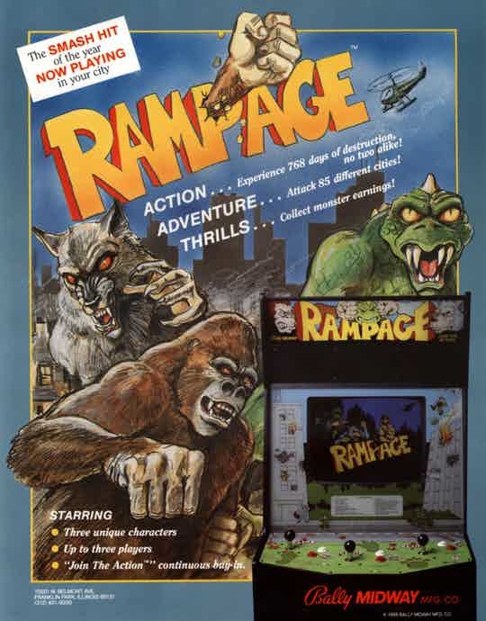 Rampage Video Game emporium arcade bar