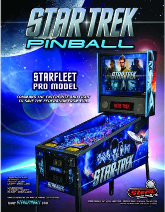 Star Trek (Pro) Pinball machine emporium arcade bar
