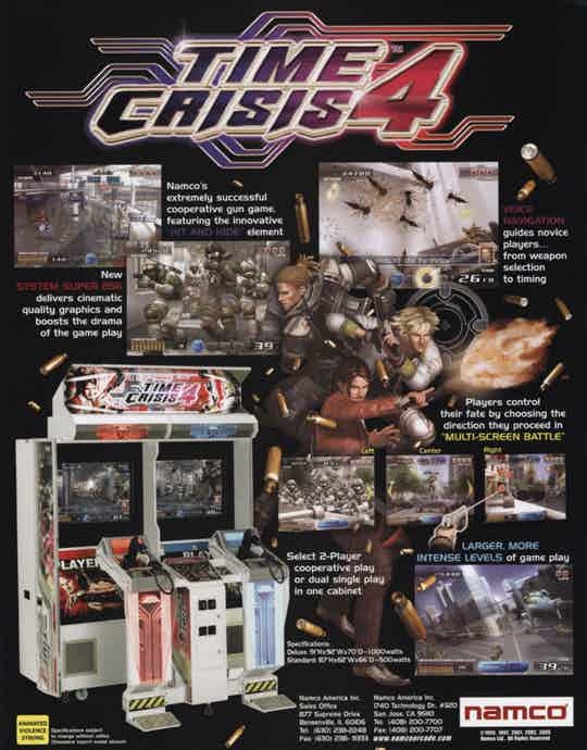 Time Crisis 4 video game emporium arcade bar