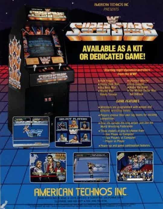 WWF Superstars video game emporium arcade bar