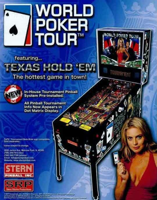 World Poker Tour Pinball machine emporium arcade bar