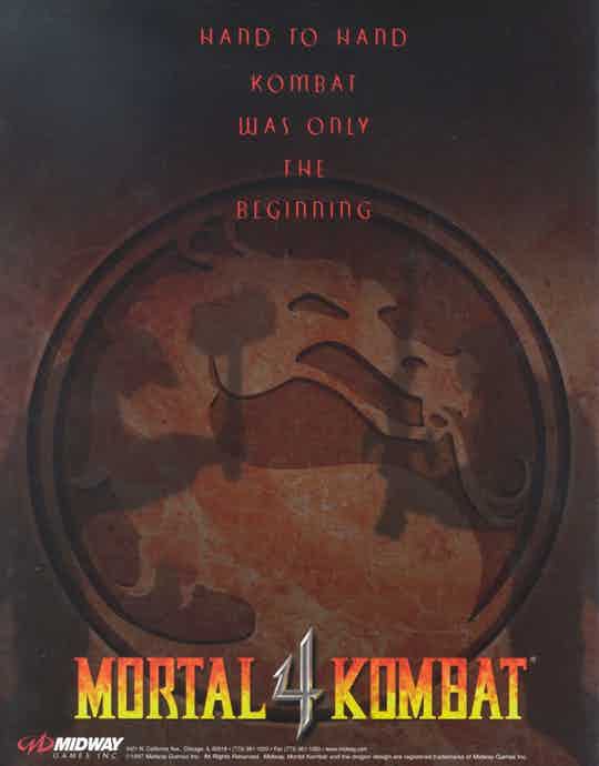 Mortal Kombat 4 video Game at Emporium Arcade Bar