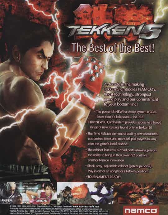 Tekken 5 Video Game at Emporium Arcade Bar