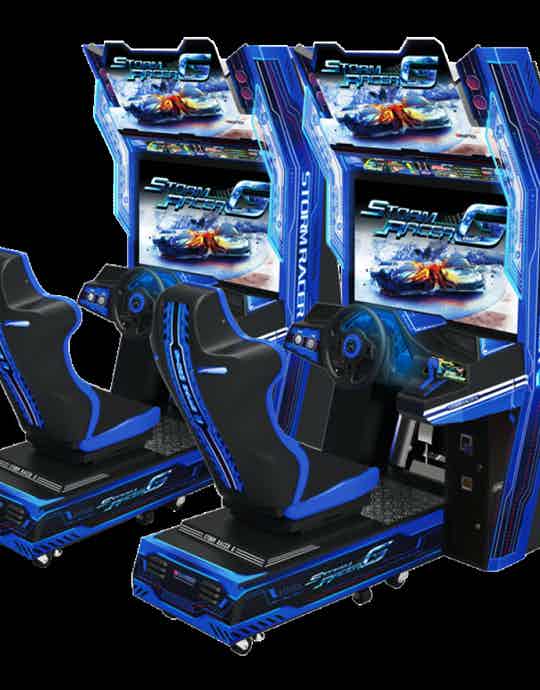 Storm Racer Video Game at Emporium Arcade Bar