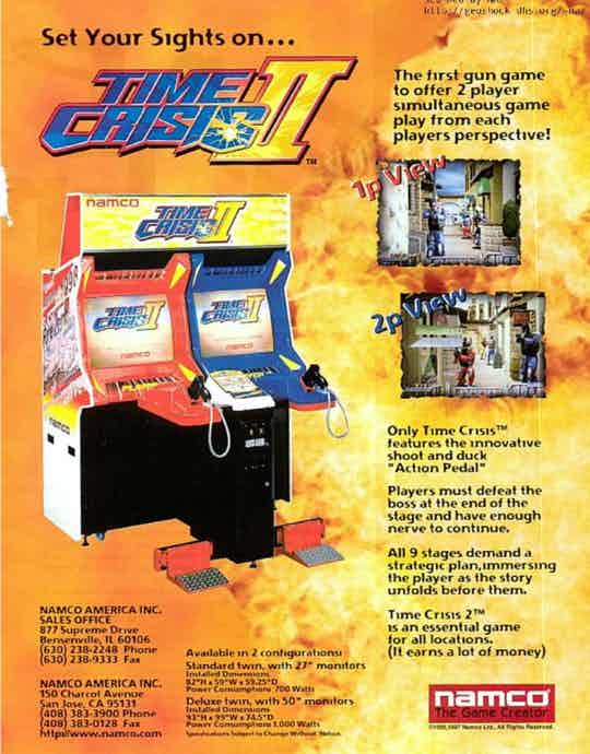 Time Crisis 2 Video Game at Emporium Arcade Bar