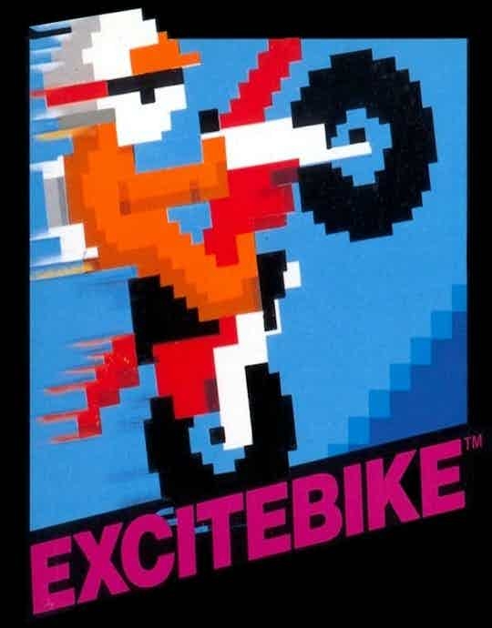 Excite Bike Video Game at Emporium Arcade Bar