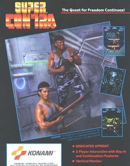 Super Contra Video Game at Emporium Arcade Bar