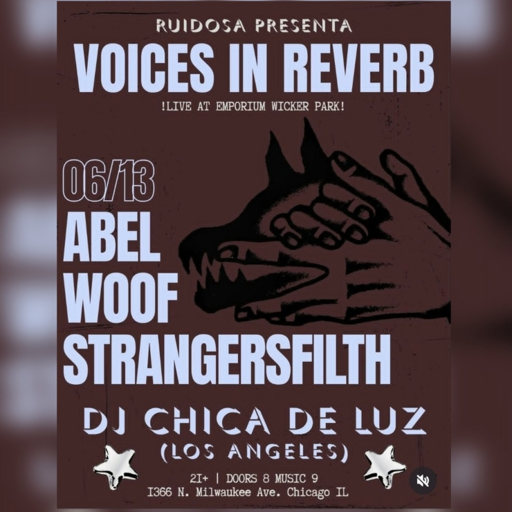 Ruidosa Presenta: Voices In Reverb w/ ABEL, WOOF & STRANGERSFILTH